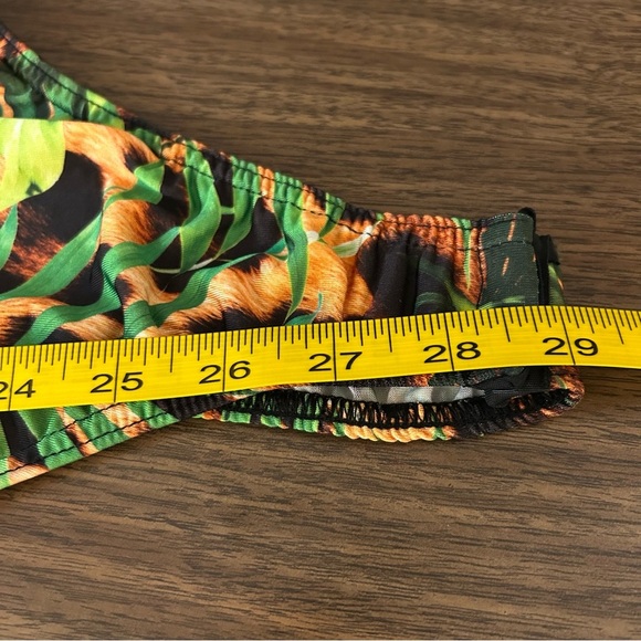 ❤️ MISSGUIDED Tropical Print Long Sleeve Top 8 - Picture 13 of 13